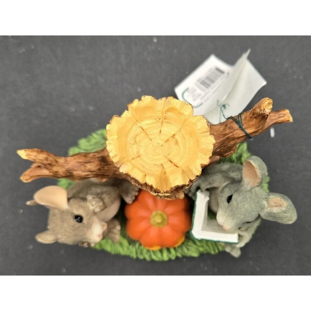 Charming Tails Ghost Stories w/‎ Box Pumpkin Halloween Signed Numbered